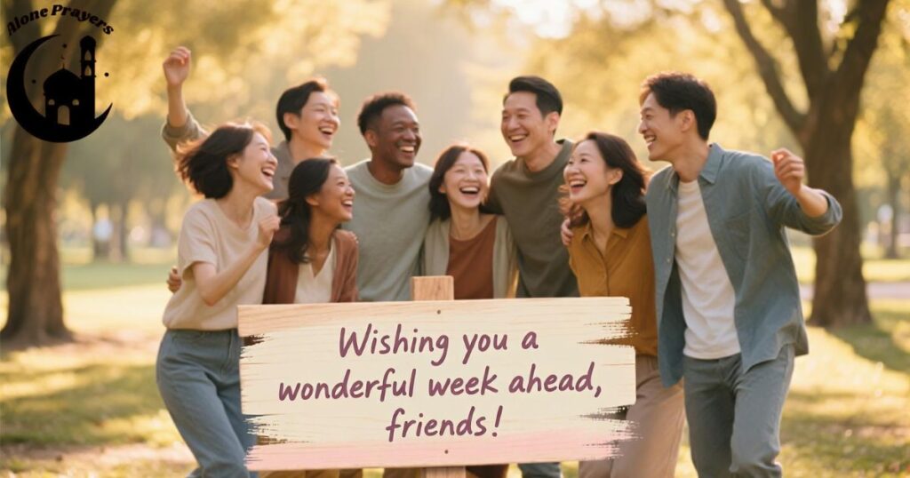 Cute Happy New Week message for Friends