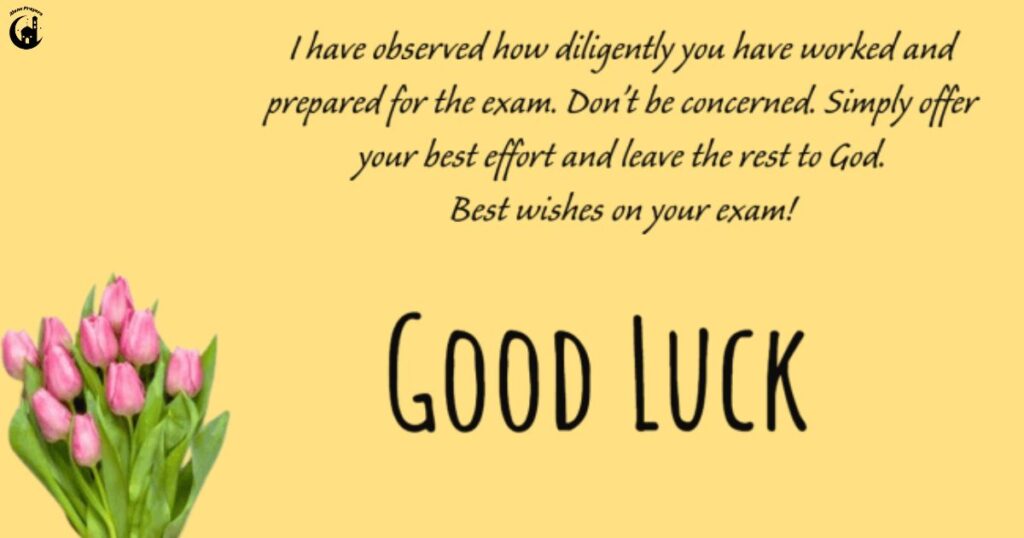 Exam Success Wishes And Prayers