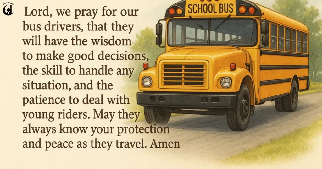 Prayer for Our Bus Drivers