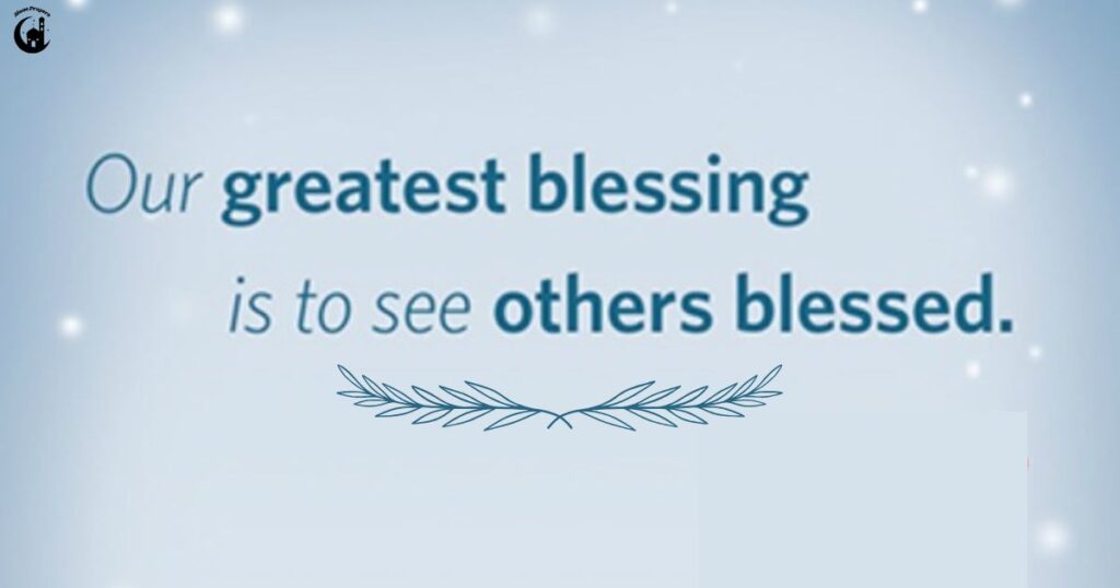 Sharing Blessings with Community
