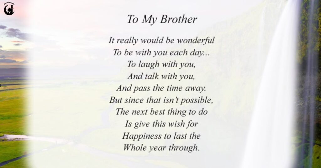 Short Prayer for a Brother