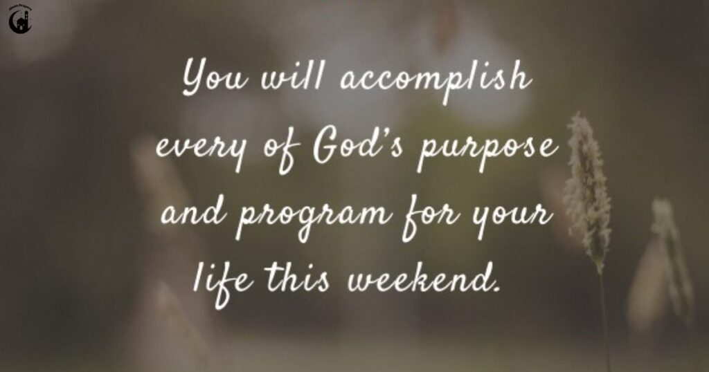 Weekend Prayers for Special Needs