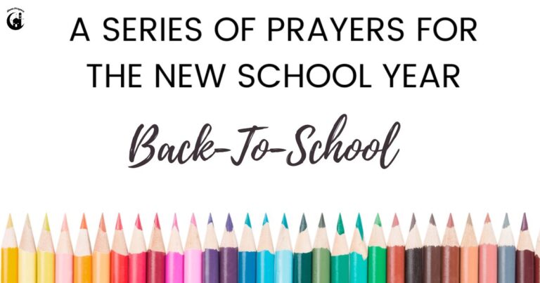 Prayers for the Start of a New School Year