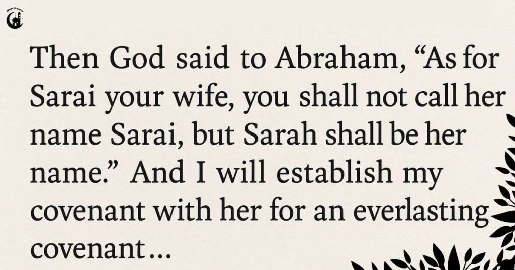 Sarah’s Name Change and Covenant Promise