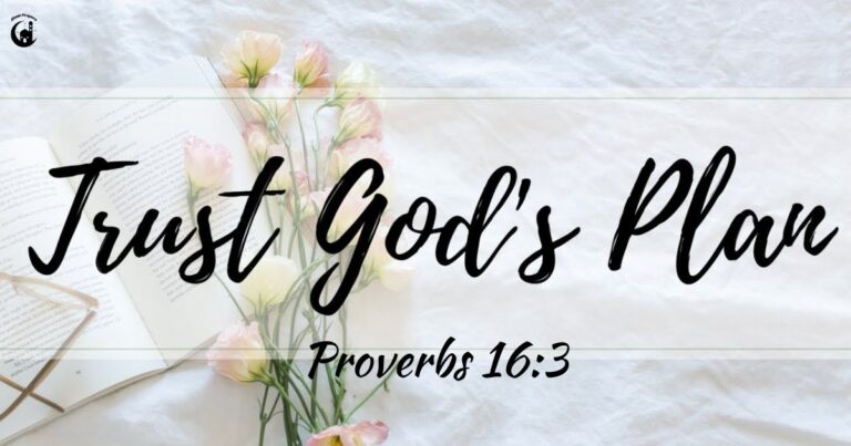 Trusting in God's Plan: How Proverbs 16:3 Transformed My Life