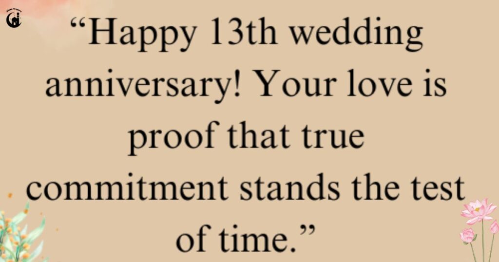 13th Marriage Anniversary Quotes
