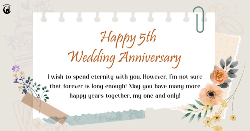 5th Engagement Anniversary Wishes to Husband