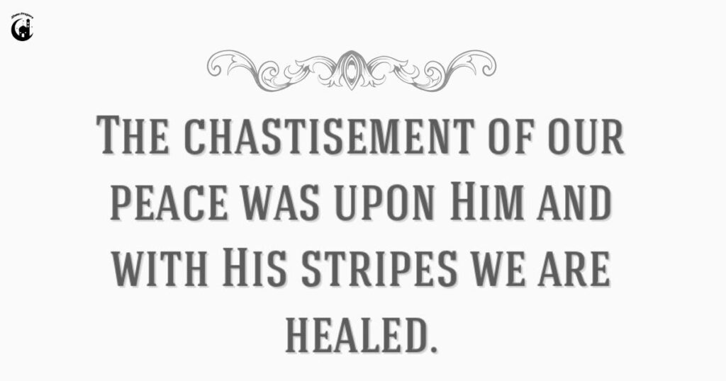 Chastisement Definition Bible